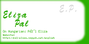 eliza pal business card